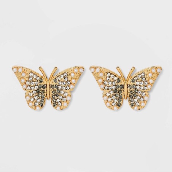 BaubleBar Butterfly Stud Earring - Picture 2 of 2